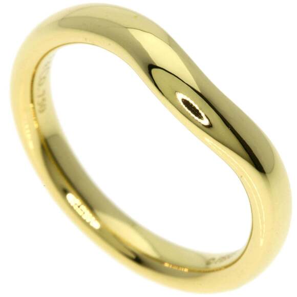 Tiffany & Co. Curved Band Ring 18K Yellow Gold Women's.